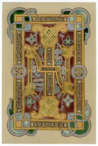 Images Dated 15th September 2007: Illuminated initials I and N, 9th century
