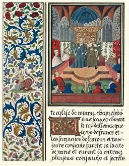 Rheims Gallery: Illuminated page, with bordering, c1480 (1905)