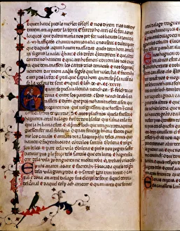 Conqueror Prints: Illuminated page of the Chronicle of James I or Llibre dels feyts del Rey en Jacme