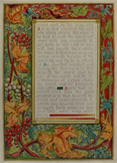 Stewart Robert Prints: Illuminated Parable: The Sower, c. 1936. Creators: Robert Stewart, James Gross