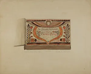 Anderson Elmer G Prints: Illuminated Title Page from Manuscript Songbook, c. 1937. Creator: Elmer G Anderson