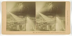 B W Kilburn Gallery: The Illumination, Chicago Day, Worlds Columbian Exposition, 1893. Creator: BW Kilburn