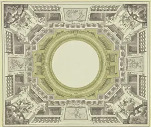 Details Prints: Illusionist view into a drum, 18th century. Creator: Unknown