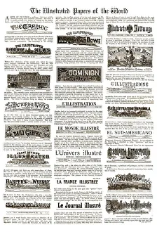 Media Industry Prints: The Illustrated Papers of the World, 1890. Creator: Unknown