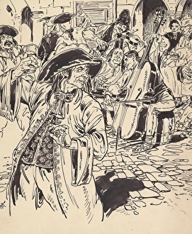 Cello Prints: Illustration from 1919, 1919. Creator: Andrej Kovacik