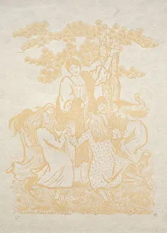 Illustration 25: La Ronde, 1893. Creator: Lucien Pissarro (British, 1863-1944)