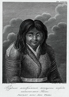 Engraved Collection: Illustration of an Ainu Woman, 1813. Creator: Jegor Skotnikoff