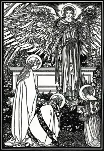 Illustration for The Altar Book, 1892, (1897). Artist: Robert Anning Bell Illustration for The Altar Book, 1892, (1897). Artist: Robert Anning Bell