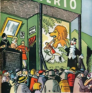 Andre Helle Gallery: Illustration by Andre Helle from Fables de la Fountaine, 1922, (1929). Artist: Andre Helle