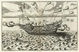 Carrack Gallery: Illustration from Architectura navalis von J. Furttenbach. Artist: Furttenbach, Joseph (1591-1667)