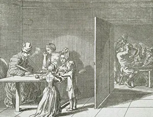 Illustration for Basedow's Elementary Work, 1770. Creator: Daniel Nikolaus Chodowiecki