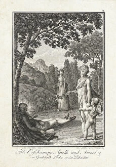 Cupid Collection: Illustration from Becker's 'Pocketbook', 1796. Creator: Daniel Nikolaus Chodowiecki