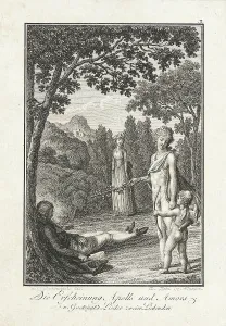 Sun God Prints: Illustration from Becker's Pocketbook, 1796. Creator: Daniel Nikolaus Chodowiecki