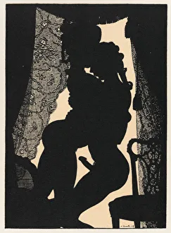 Somov Prints: Illustration for book Le Livre de la Marquise, 1914-1918