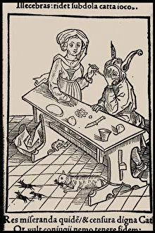 Illustration to the book Ship of Fools by Sebastian Brant, 1497. Creator: Anonymous