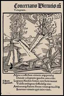 Illustration to the book Ship of Fools by Sebastian Brant, 1497. Creator: Anonymous