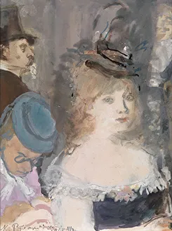 Illustration for Boule de Suif by Guy de Maupassant. Artist: Rudakov, Konstantin Ivanovich Illustration for Boule de Suif by Guy de Maupassant. Artist: Rudakov, Konstantin Ivanovich
