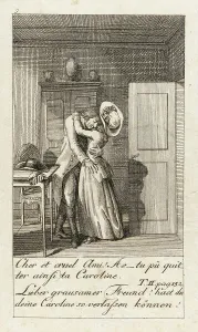 Illustration for Caroline of Lichtfield, 1786. Creator: Daniel Nikolaus Chodowiecki