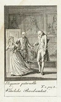 Melodrama Prints: Illustration for Caroline of Lichtfield, 1786. Creator: Daniel Nikolaus Chodowiecki
