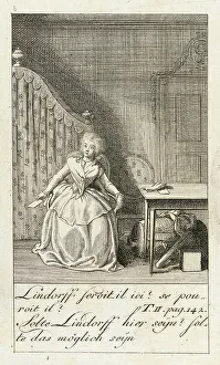 Melodrama Prints: Illustration for Caroline of Lichtfield, 1786. Creator: Daniel Nikolaus Chodowiecki