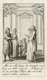 Melodrama Prints: Illustration for Caroline of Lichtfield, 1786. Creator: Daniel Nikolaus Chodowiecki