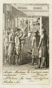 Melodrama Prints: Illustration for Caroline of Lichtfield, 1786. Creator: Daniel Nikolaus Chodowiecki