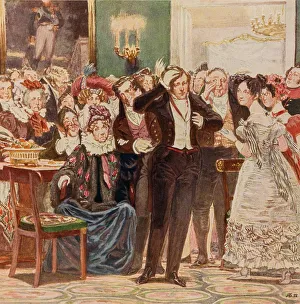 Illustration to the comedy Woe from Wit by Alexander Griboyedov, 1913