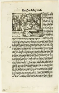 Woodcut On Paper Prints: Illustration from Das Buch der Evangelien
