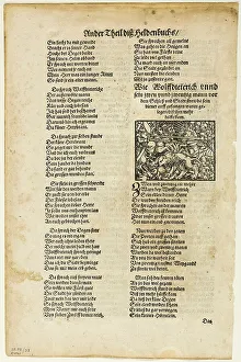 Woodcut On Paper Prints: Illustration from Das Heldenbuch