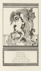 Bayros Prints: Illustration for Das Schone Madchen von Pao by Otto Julius Bierbaum