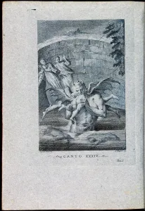 Illustration to the Divine Comedy by Dante Alighieri (Venezia, Antonio Zatta, 1757), 1757