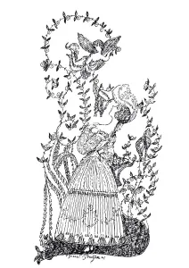 Soudeikine Prints: Illustration to essay The Blue Rose by S
