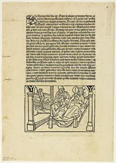 Illustration from Fabulae Aesopi, plate 34 from Woodcuts... 1501, assembled...1937. Creators: Unknown, Max Geisberg. Illustration from Fabulae Aesopi, plate 34 from Woodcuts... 1501, assembled...1937. Creators: Unknown, Max Geisberg