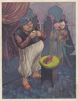 Arabian Nights Gallery: Illustration for a fairy story, 1953. Creator: Shirley Markham
