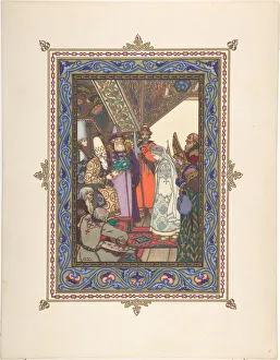 Zvorykin Prints: Illustration for the Fairy tale Snegurochka, c. 1925. Artist: Zvorykin, Boris Vasilievich