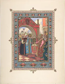 Illustration for the Fairy tale Vasilisa the Beautiful, c. 1925. Artist: Zvorykin