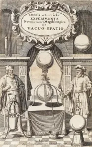 Illustration to the first edition of Experimenta Nova von Otto von Guericke, 1672