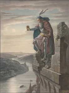 Jw Goethe Prints: Illustration for Goethe, 1842. Creator: Leopold Schulz