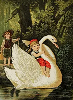 Childrens Book Prints: Illustration for 'Hansel and Gretel' by Brothers Grimm