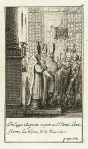 Clergymen Prints: Illustration for Johann Christoph Mayer's History of the Crusades