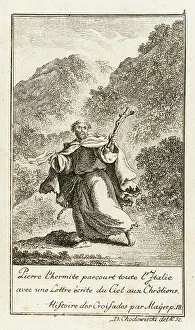 Clergymen Prints: Illustration for Johann Christoph Mayer's History of the Crusades