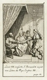 Clergymen Prints: Illustration for Johann Christoph Mayer's History of the Crusades
