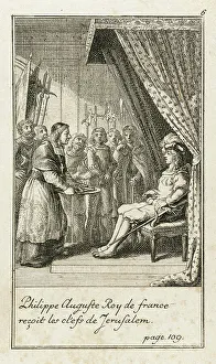 Philippe Auguste Prints: Illustration for Johann Christoph Mayer's History of the Crusades