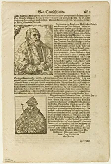 Illustration from 'Kosmographie' by Sebastian Munster, plate 46 from Woodcuts from, ...1937 Illustration from 'Kosmographie' by Sebastian Munster, plate 46 from Woodcuts from, ...1937