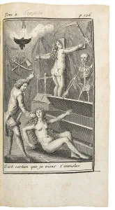 Erotic Art Gallery: Illustration for La nouvelle Justine by Marquis de Sade, 1800