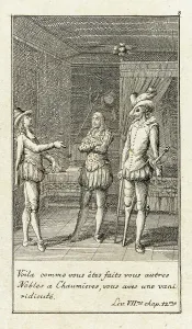 Lesage Alain Rene Prints: Illustration for Le Sage's Gil Blas, 1783. Creator: Daniel Nikolaus Chodowiecki