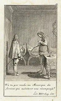 Lesage Alain Rene Prints: Illustration for Le Sage's Gil Blas, 1783. Creator: Daniel Nikolaus Chodowiecki