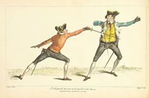 Fencing Prints: Illustration from L'école des armes by Angelo Domenico Malevolti