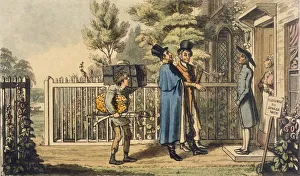 Fencing Prints: Illustration from Life of an Actor, pub. 1825. Creator: Theodore Lane (1800-28)