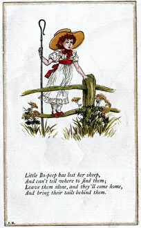 Catherine Greenaway Collection: Illustration for Little Bo-Peep has lost her sheep, Kate Greenaway. Artist: Catherine Greenaway